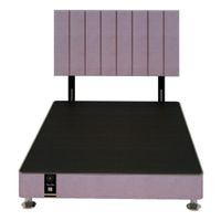 Dormitorio Linz 1.53 X 2.03 + Cabecera Neuss Pata Desmontable Queen - Lila