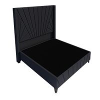 Dormitorio Lienz + Cabecera Emperatriz Cadíz 2plz - Gris Oscuro
