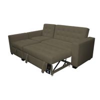 Sofá Cama Multifuncional Kavala 3 Cuerpos - Beige Oscuro