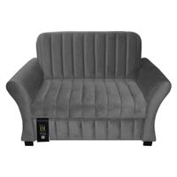 Sofá Cama Vancouver 2 Plz - Gris Claro