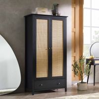 Ropero Vintage Mumnu Negro 2 Puertas R&R MUEBLES