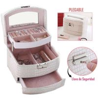 Organizador De Joyas 3 Niveles Pequeño Con llave