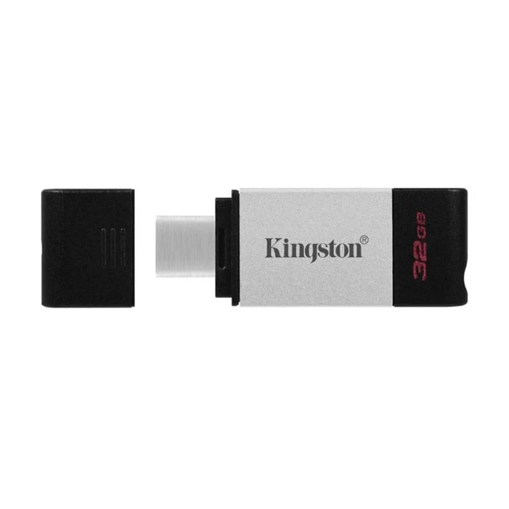 MEMORIA USB KINGSTON DATATRAVELER 80, 32GB, USB TIPO-C, 200MB/S - P/N: DT80/32GB