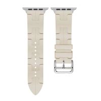 Correa de Silicona con Hebilla Acero Para Applewatch 42-44-45-49mm Blanco