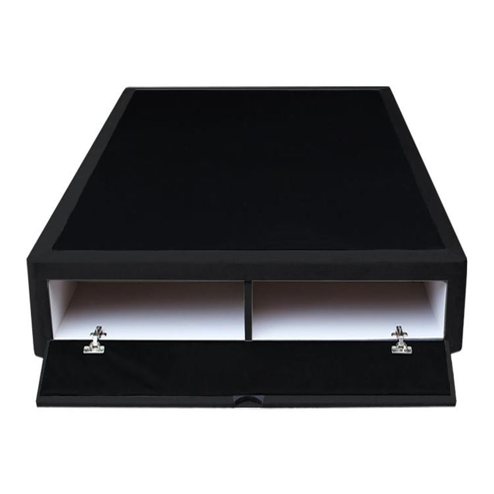 Base De Cama Bregenz 1.5 Plz - Negro