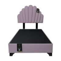 Dormitorio Afrodita + Cabecera patas ajustables 1.5 plz - Lila