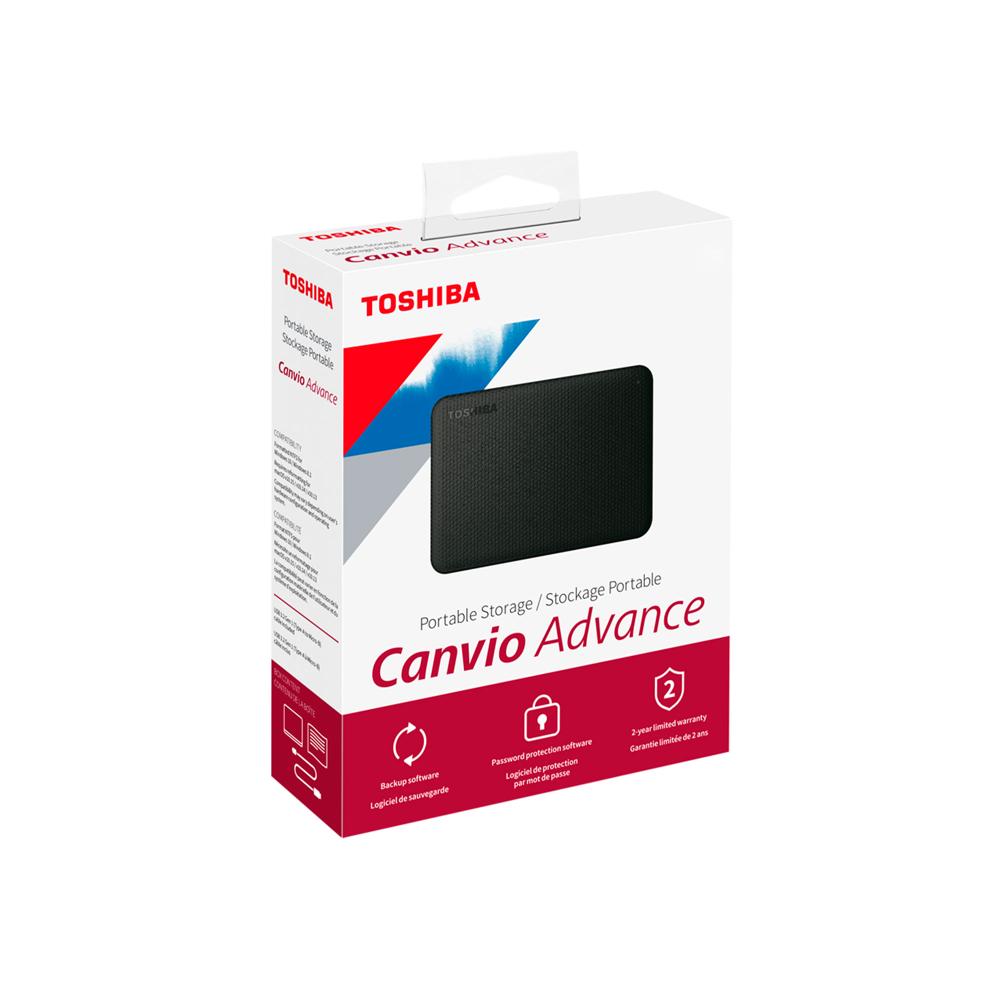 DISCO DURO EXTERNO TOSHIBA CANVIO ADVANCE, 1TB HDD, USB 3.0, 2.5"", COLOR NEGRO - P/N: HDTCA10XK3AA