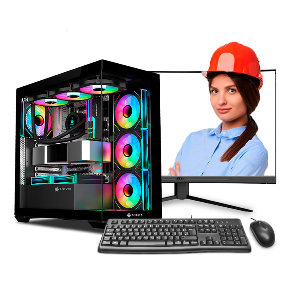 PC INGENIERÍA Y DISEÑO CORE I9 14900K 64GB DDR5 1TB 27"" VA RTX5070 12GB MI PC LISTA MIPCLISTA