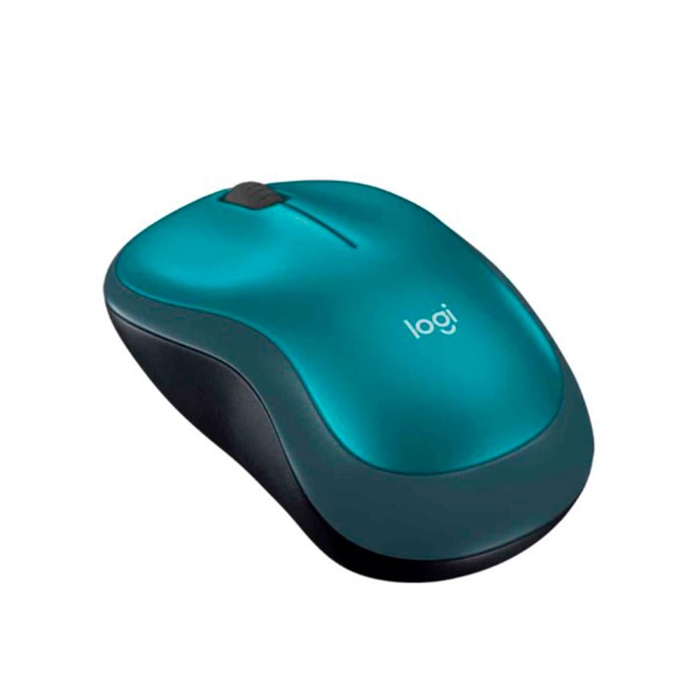 MOUSE ÓPTICO INALÁMBRICO LOGITECH M185 AZUL. USB. 1000 DPI. P/N: 910-003636
