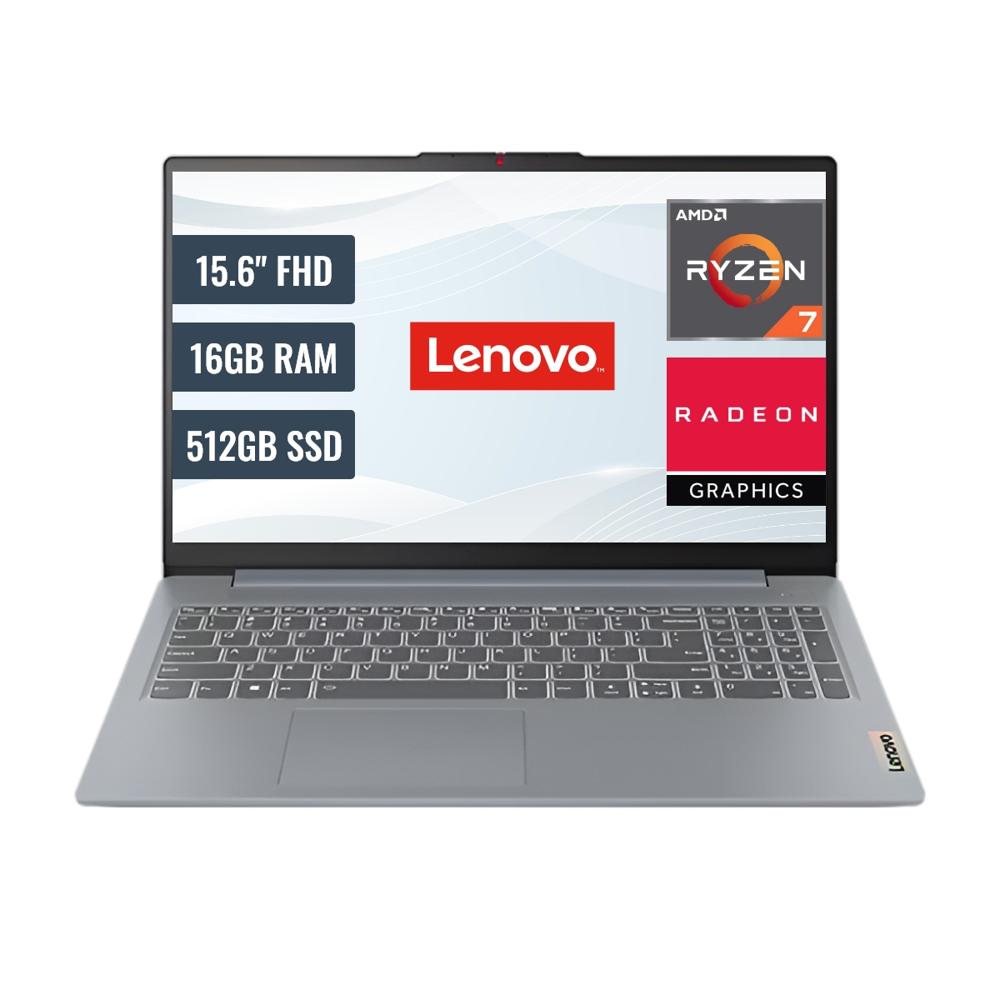 Laptop Lenovo Idea Pad Slim 3 15BR8 AMD Ryzen 7 5825U 16GB RAM 512GB SSD 15.6 FHD FreeDos 82XM00S6LM