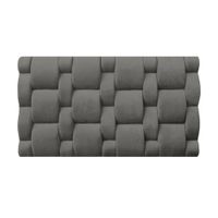 Cabecera Niza Aerea Queen - Gris Oscuro