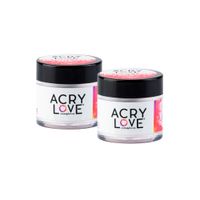 Polvos Acrílicos Acrylove Rose Love Pink 56G 2Uni