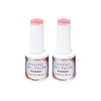 Mystyle Esmalte Rubber 12ml 2 Unid