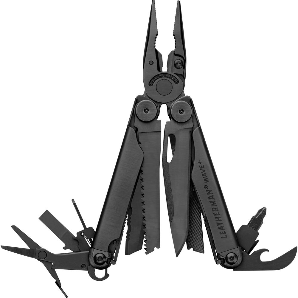 Leatherman Wave+ Multi-Herramienta con Funda de Nylon MOLLE Negra - Acero Inoxidable, Herramientas B
