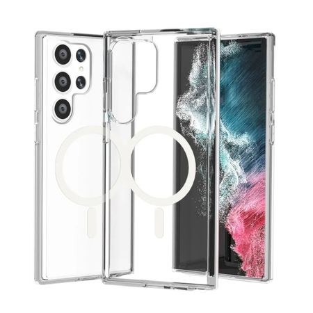 Case space con magsafe para samsung s23 ultra transparente