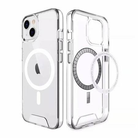 Case space con magsafe para iphone 14 transparente