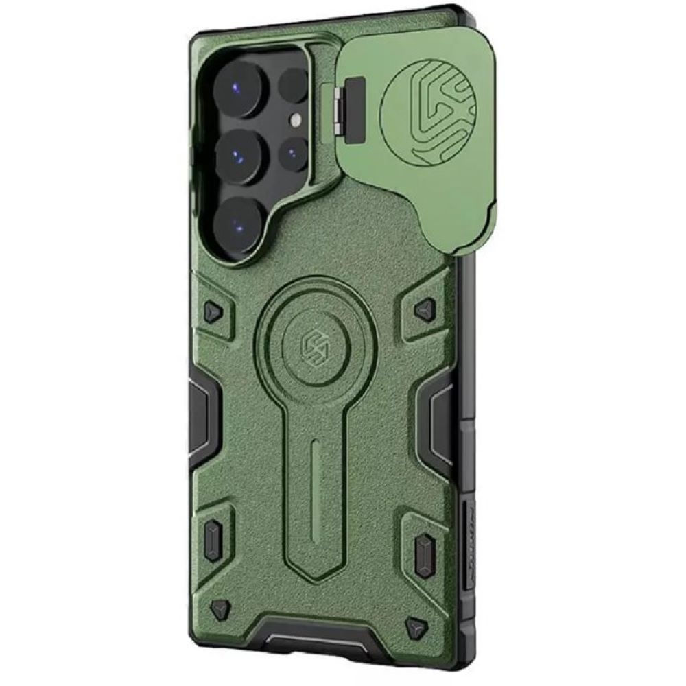 CASE Nillkin Camshield Armor Prop para Samsung S24 Ultra Verde