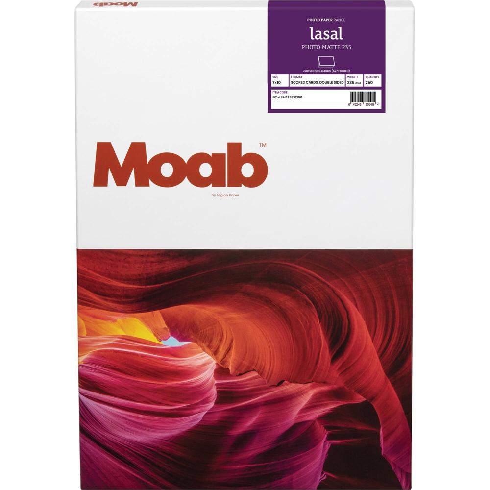 Moab Lasal Photo Matte 235 (7 x 10"", 250 Hojas) - Papel Libre de Ácido y Lignina, Doble Cara, Blanco