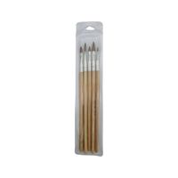 Mystyle Set Pinceles De Madera Para Acrilico