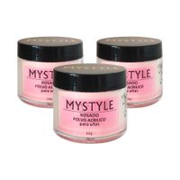 Mystyle Polvo Acrilico Pink 30Gr 3 Unid