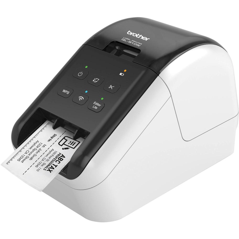 Impresora de Etiquetas Ultra Rápida Brother QL-810W con Conectividad Inalámbrica, Cortadora Automáti
