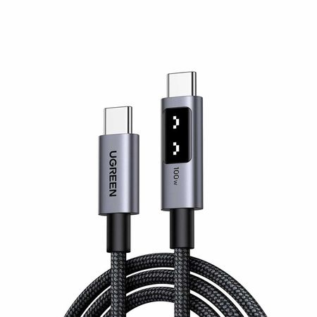 Cable Ugreen USB-C a USB-C PD M/M Carga Rápida Led 100W 1M L509-35501