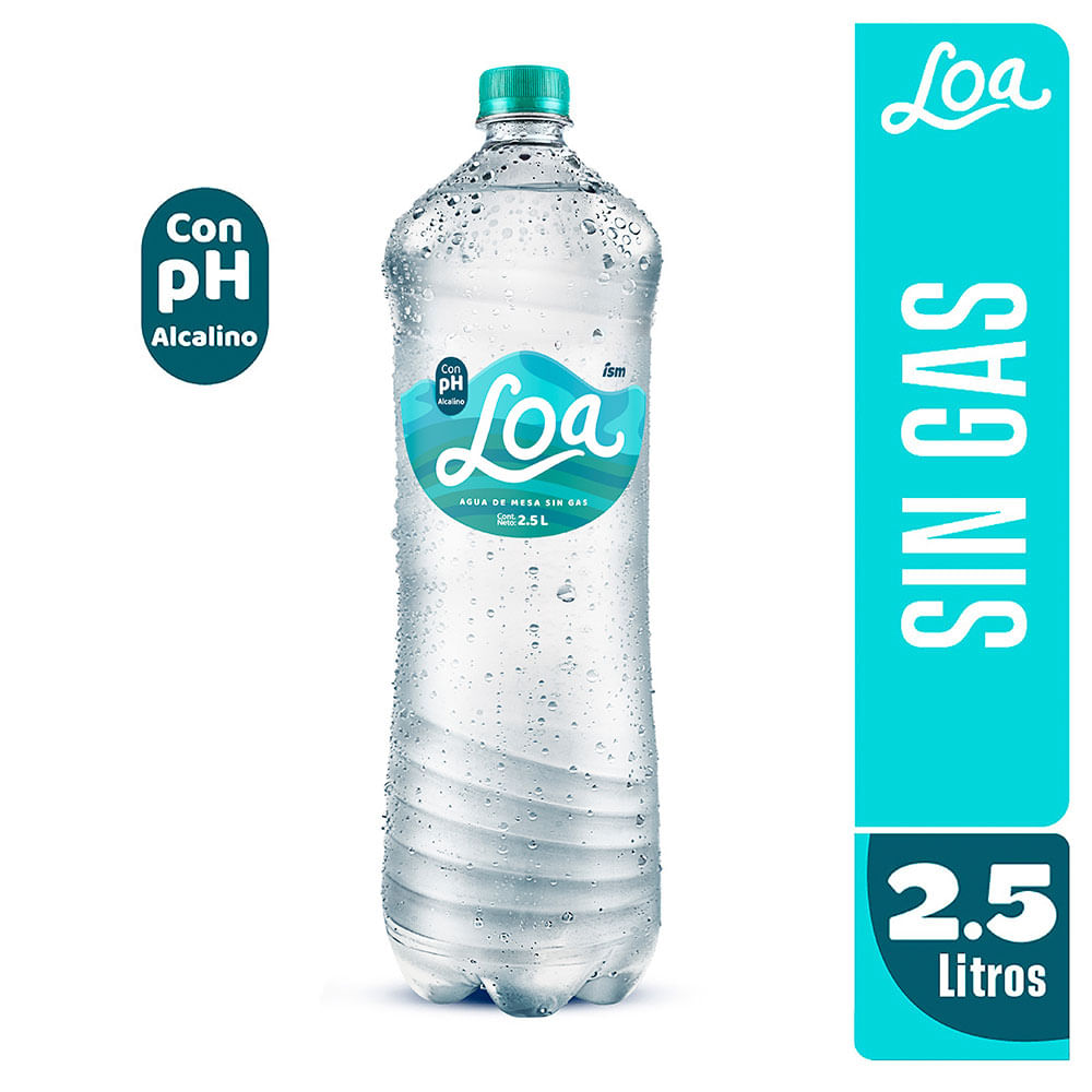 Agua de Mesa LOA Sin Gas Botella 2.5L