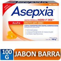 Jabón ASEPXIA Azufre Barra 100g