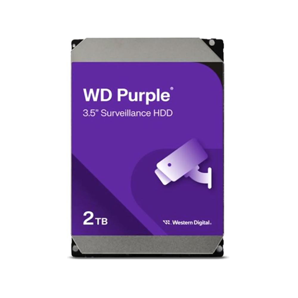DISCO DURO INTERNO WESTERN DIGITAL PURPURA 2TB 3.5"" 5400RPM, SATA 6.0GB/S CACHE 256MB P/N: WD23PURZ