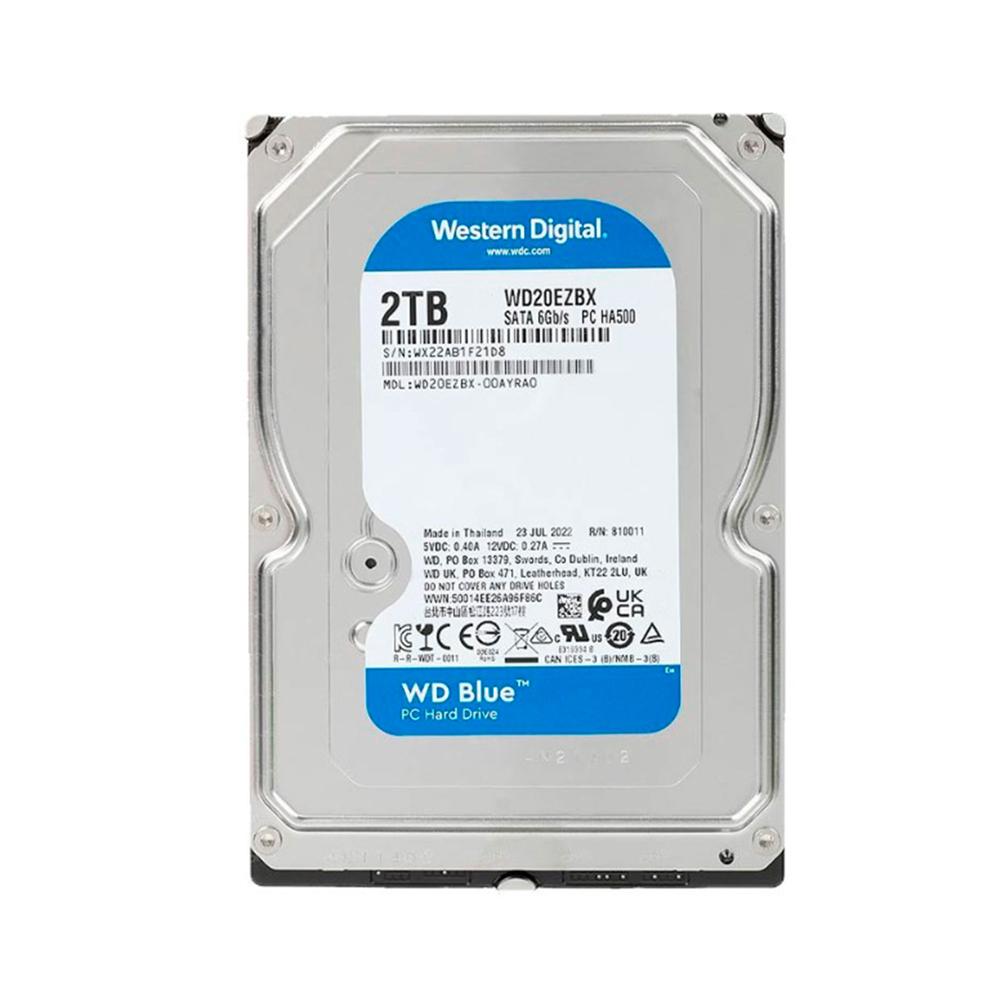 DISCO DURO INTERNO WESTERN DIGITAL 2TB SATA 6GB/S, 7200RPM, CACHE 256MB, 3.5"" 215MB/S P/N: WD20EZBX