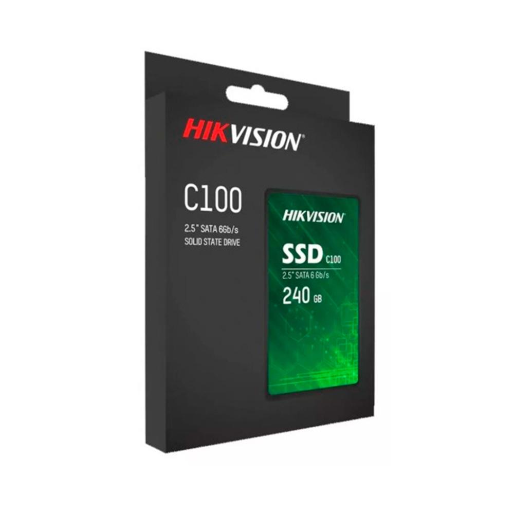 UNIDAD SSD HIKVISION C100 240GB SATA III 3D TLC 2.5"" LECTURA 530MB/S 400MB/S P/N: HS-SSD-C100/240G
