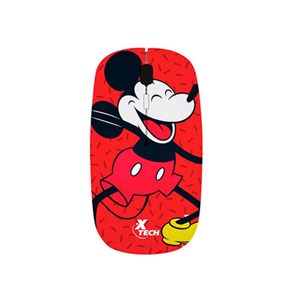 MOUSE INALÁMBRICO XTECH XTM-D340MK MICKEY. ROJO. USB. 1600 DPI. P/N: XTM-D340MK