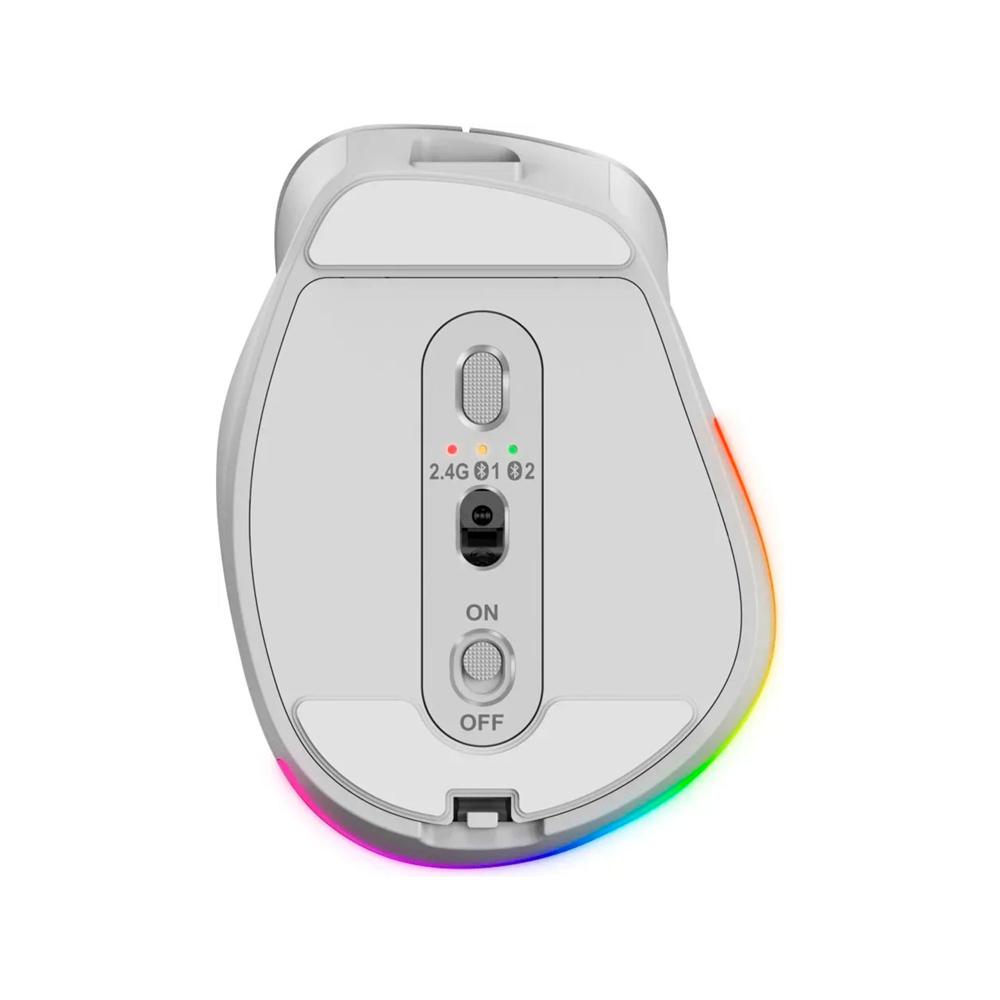 MOUSE INALAMBRICO GENIUS ERGO 9000S PRO DUAL BT 6-BOTONES SILENT RGB LIGHT AZUL P/N: 31030039401