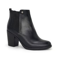 Botín Casual Cuero Mujer PAR&SS JA25Q1-BT198 NEGRO