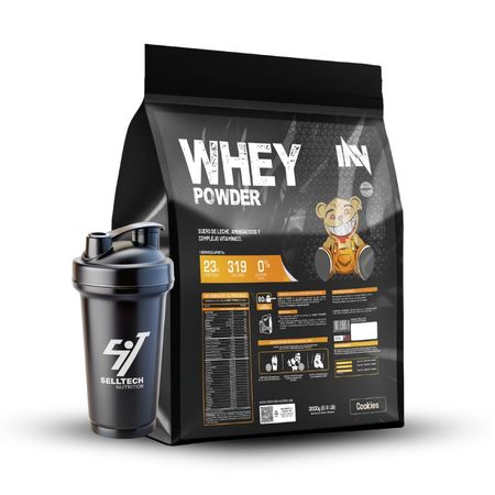 Proteína Whey Powder 3Kg Cookies + Shaker