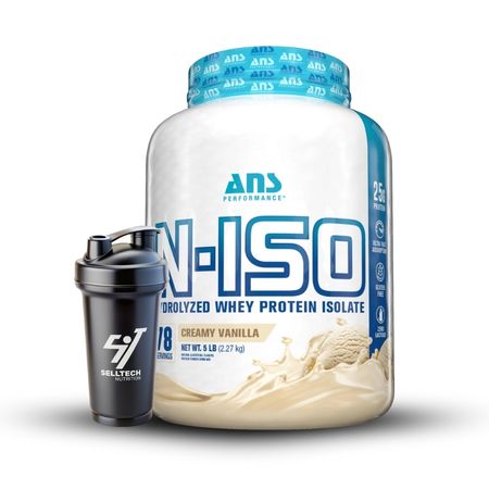 N-Iso 100% Hydrolyzed Vainilla 5 Lbs – 78 Sv + Shaker