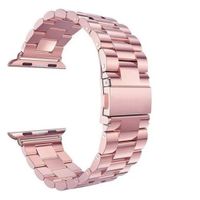 Correa de eslabones para applewatch 38-40-41mm rosado
