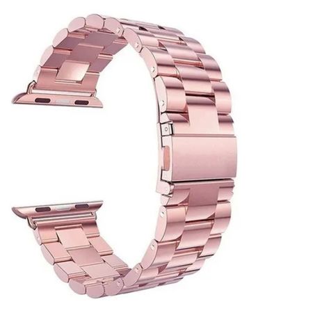Correa de eslabones para applewatch 38-40-41mm rosado