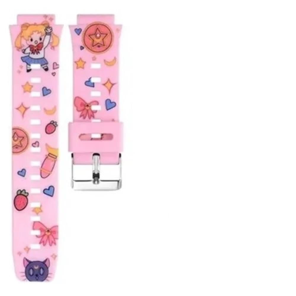 Correa de silicona para Huawei Kids 4 Pro Rosado