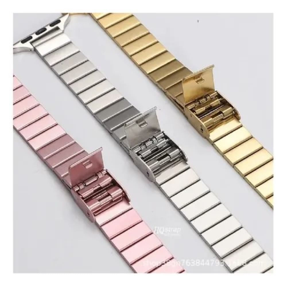 Correa Para Applewatch Y Watch Acero Slim 42-44-45-49mm Rosado