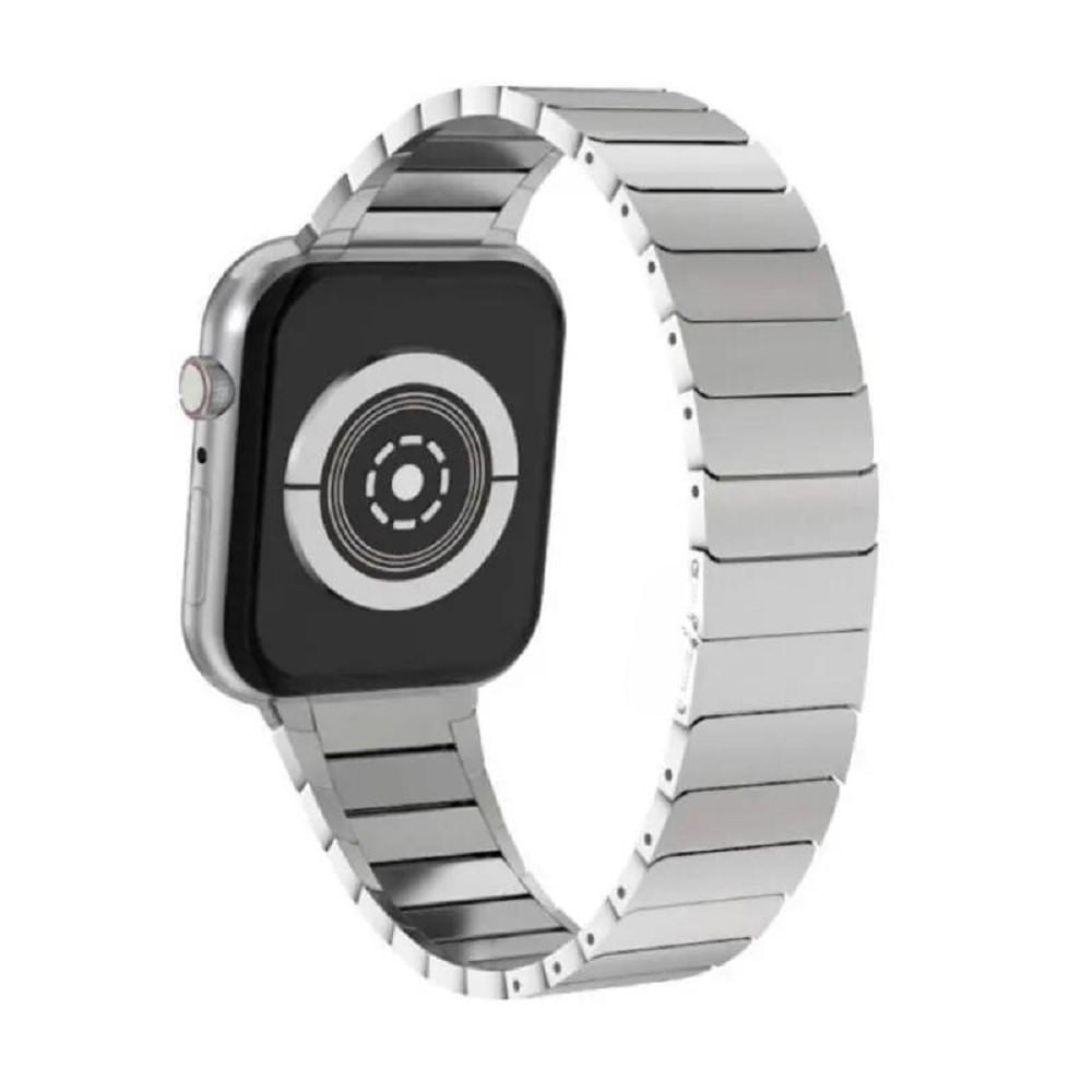 Correa Para Applewatch Y Watch Acero Slim 42-44-45-49mm Plata