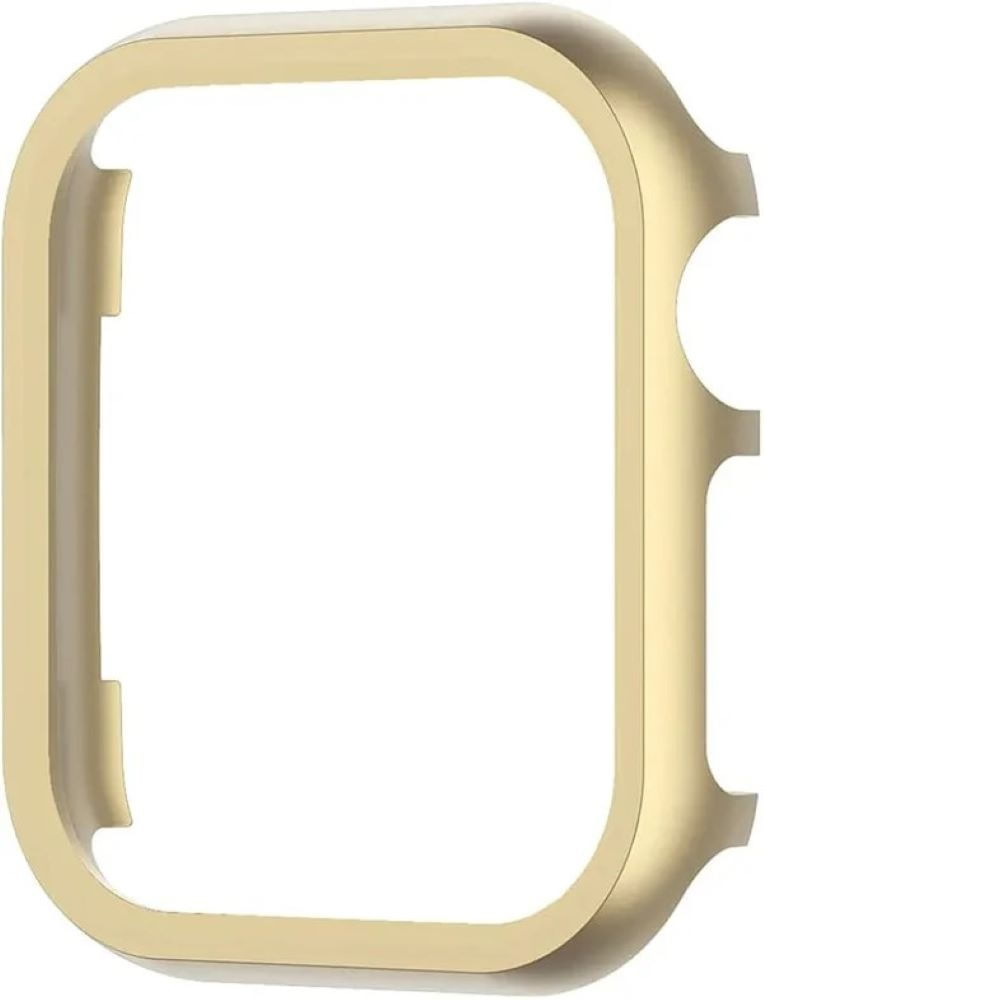 Bumper case de acero inox para smartwatch de 44mm oro