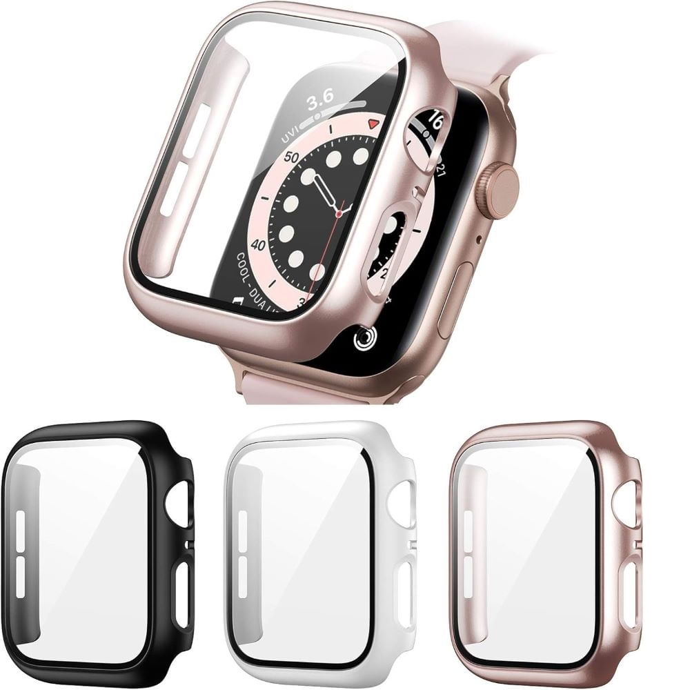 Bumper case convertidor a ultra para apple watch 41mm oro rosa