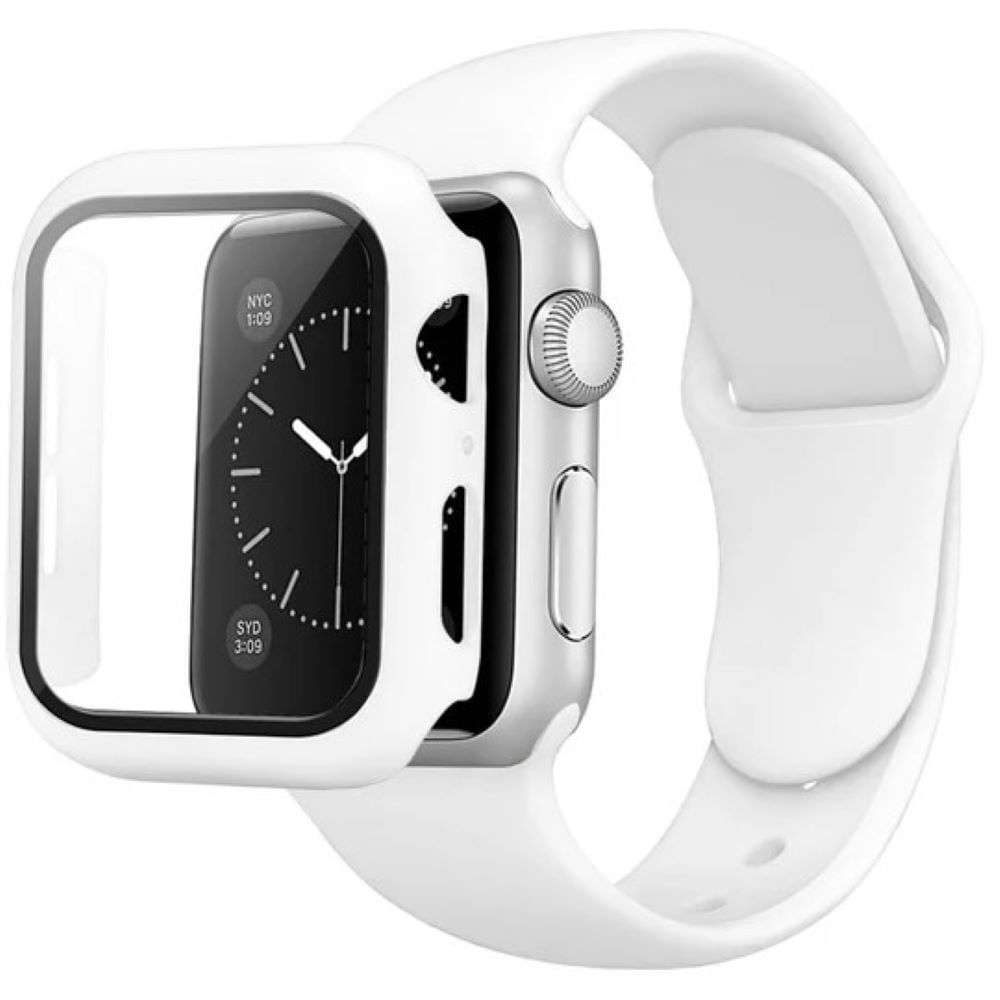 Bumper case para apple watch de 42mm serie 10 blanco