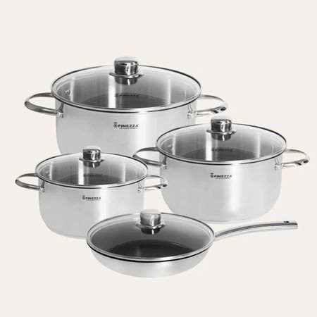 Juego de ollas de acero inoxidable 8 piezas FZ-976AE