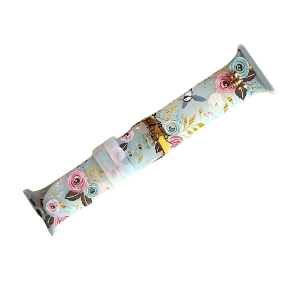 Correa Para Applewatch Y Watch 42 44 45 49mm Soft Floral 2