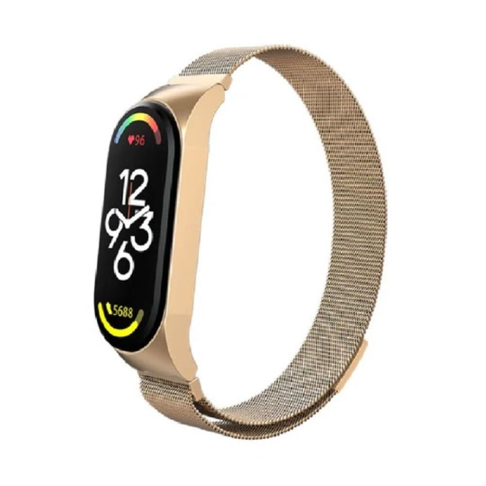 Correa milanese imantada para mi band 4 oro rosa