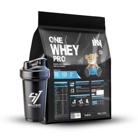 Proteína One Whey Pro Pro 5Kg Cookies + Shaker