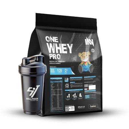 Proteína One Whey Pro Pro 3Kg Cookies + Shaker