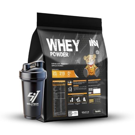 Proteína Whey Powder 3Kg Vainilla + Shaker